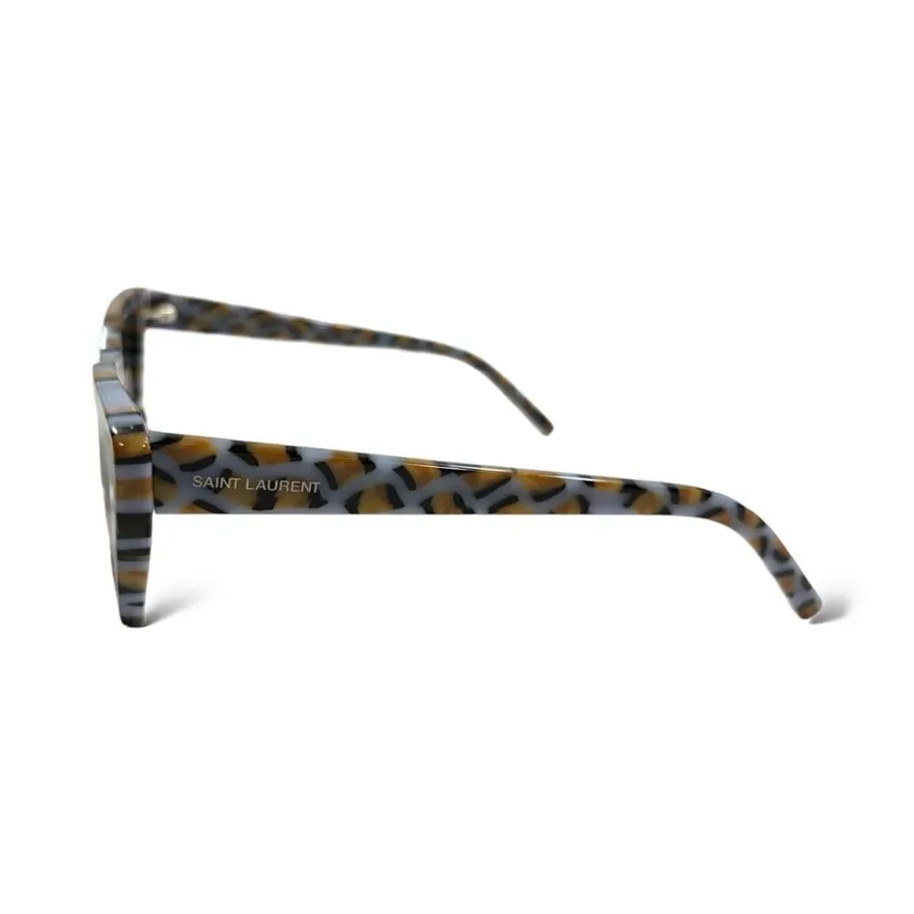 SAINT LAURENT  VIOLET/GREY Tortoise Shell Cat Eye Sunglasses